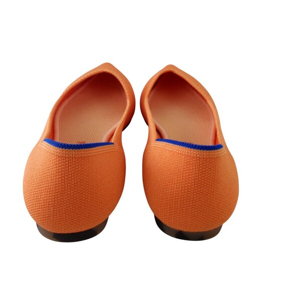 Rothy's The Point Tangerine Orange Ballet Flats Shoes - Picture 3 of 8